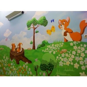роспись стен в детской больнице.